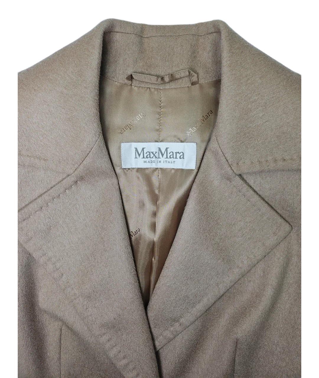 MAX MARA Бежевый шерстяной костюм с брюками, фото 8