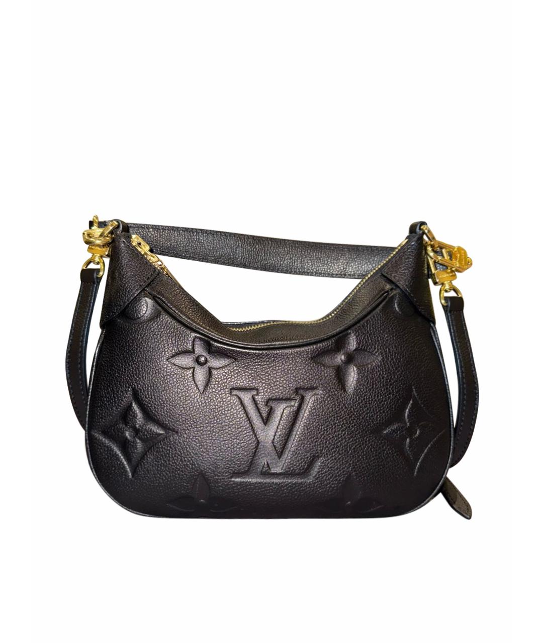 LOUIS VUITTON Черная кожаная сумка через плечо, фото 1