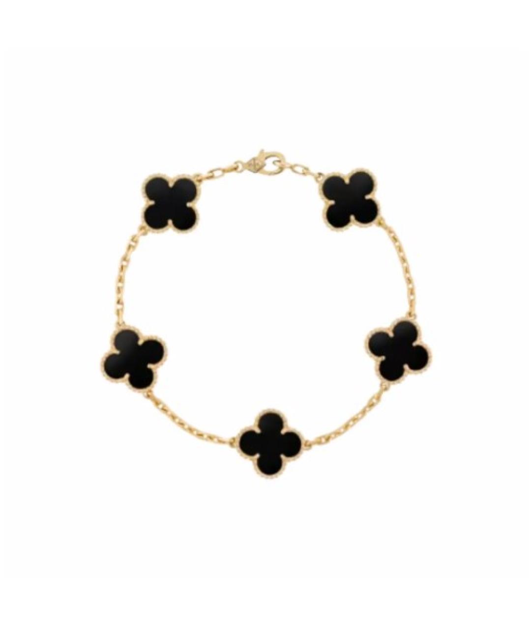 VAN CLEEF & ARPELS Черный браслет из желтого золота, фото 5