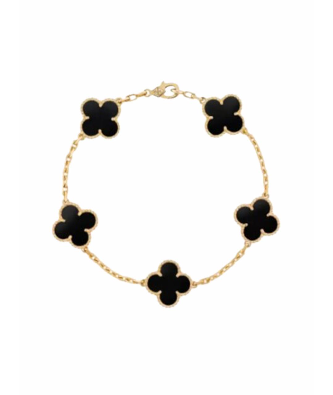 VAN CLEEF & ARPELS Черный браслет из желтого золота, фото 1