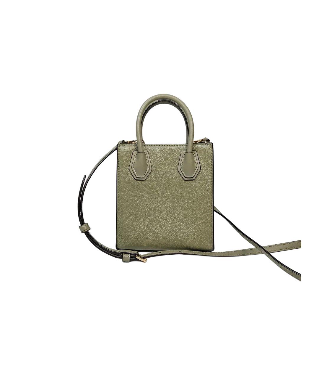 MICHAEL KORS Зеленая кожаная сумка через плечо, фото 2