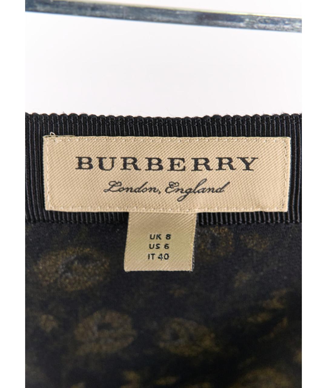 BURBERRY Мульти шелковая юбка макси, фото 4