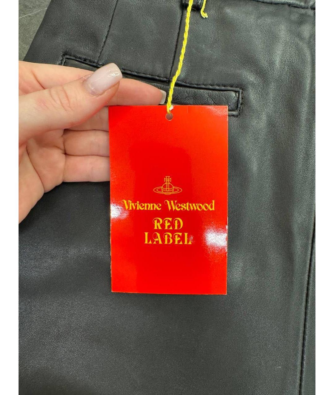 VIVIENNE WESTWOOD Черные кожаные шорты, фото 3