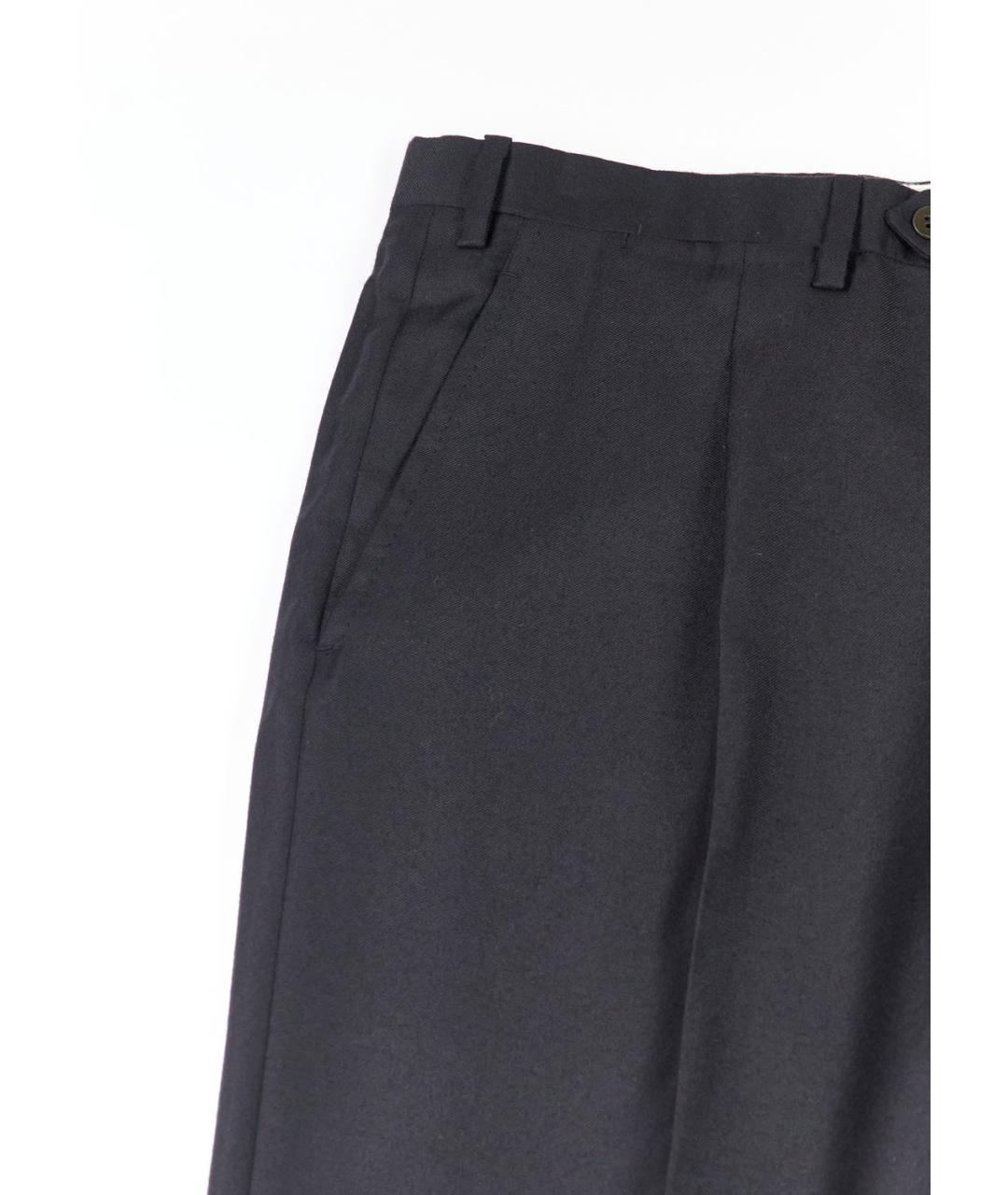 KITON Черные кашемировые классические брюки, фото 4
