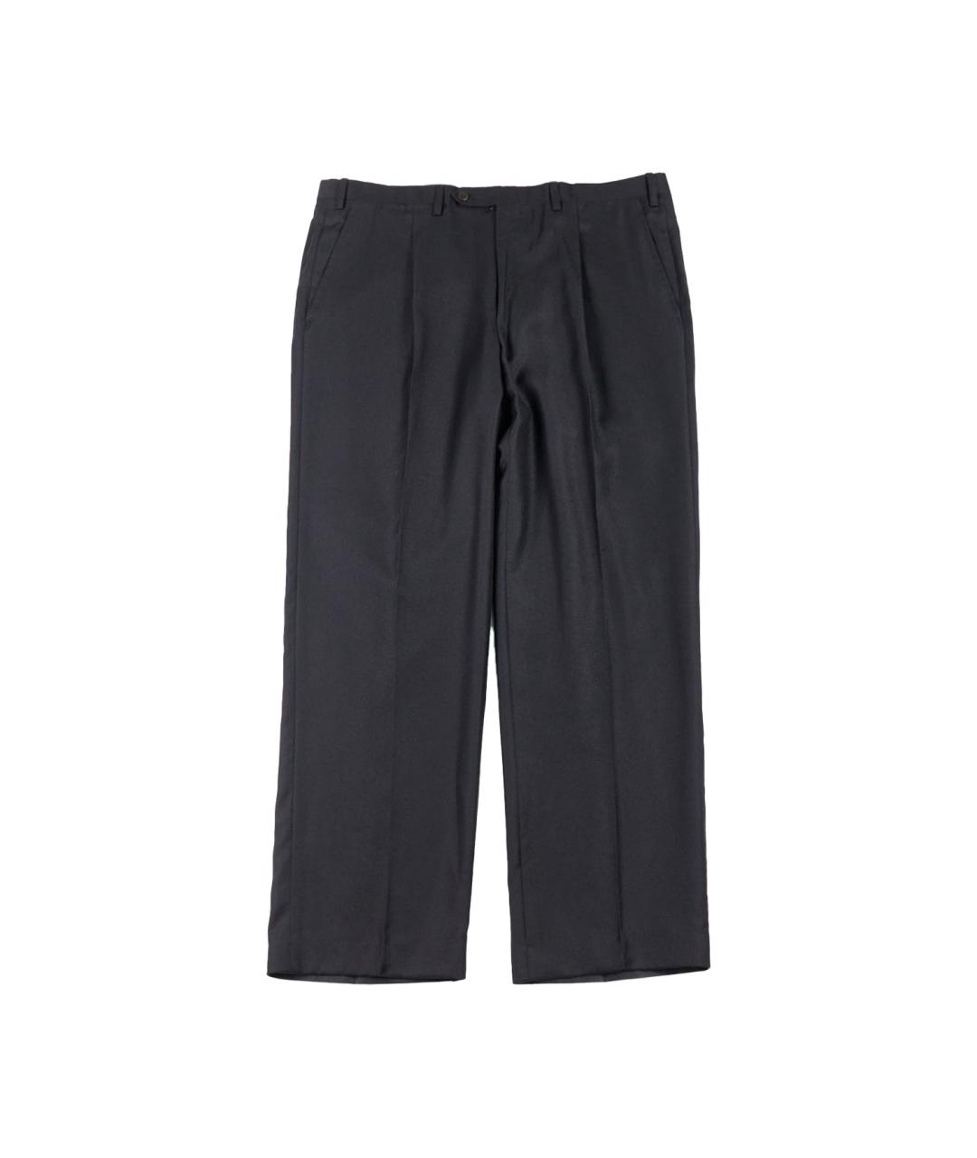 KITON Черные кашемировые классические брюки, фото 1