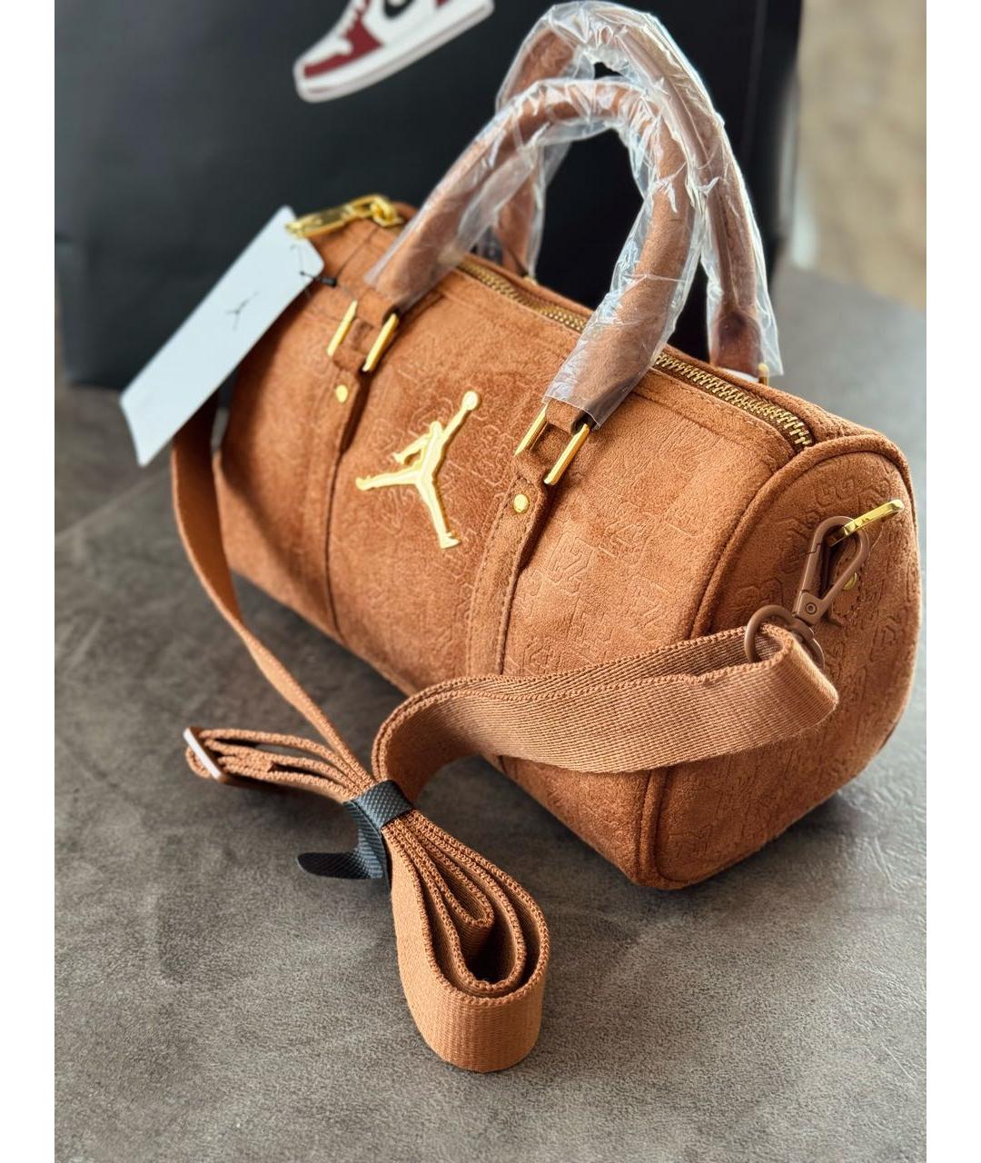 JORDAN Коричневая сумка с короткими ручками, фото 6