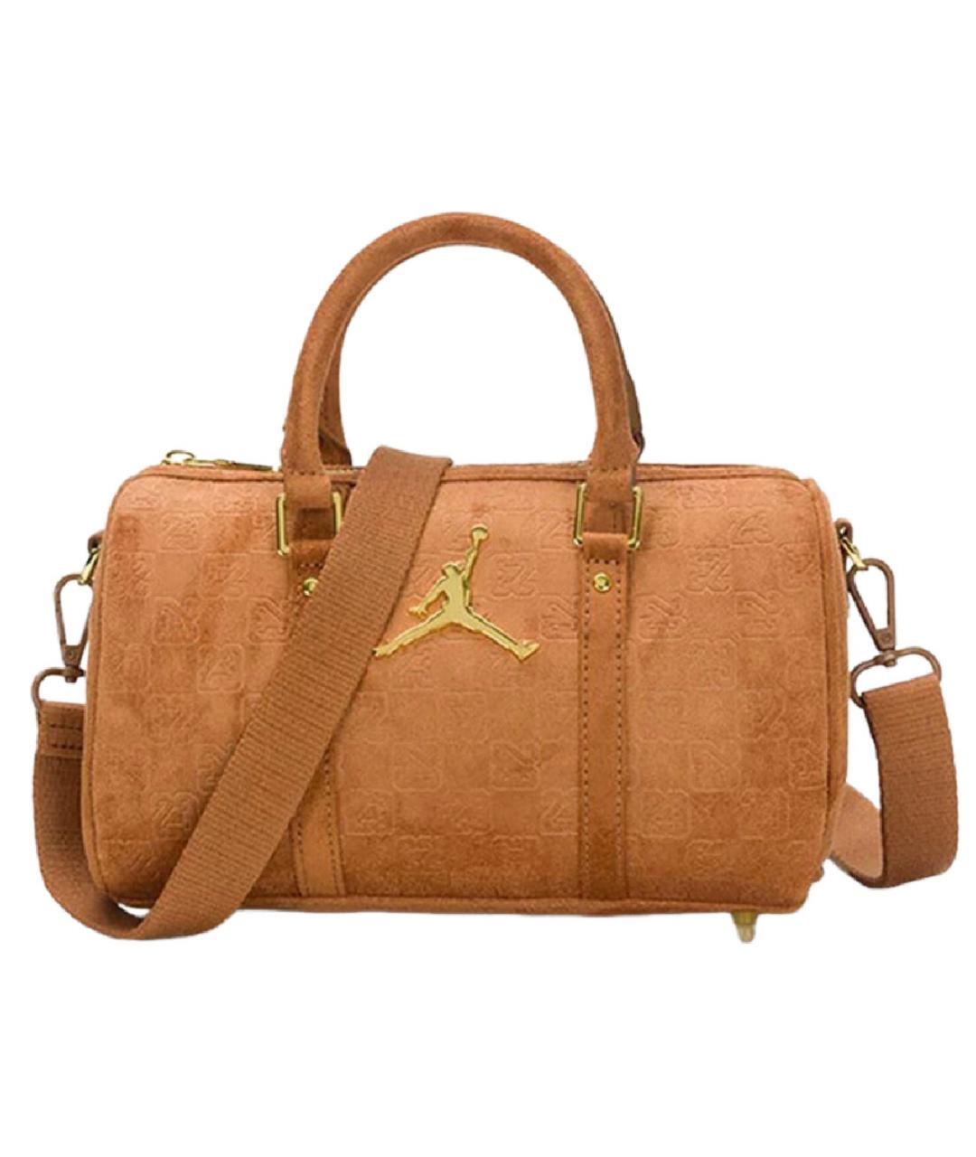JORDAN Коричневая сумка с короткими ручками, фото 1