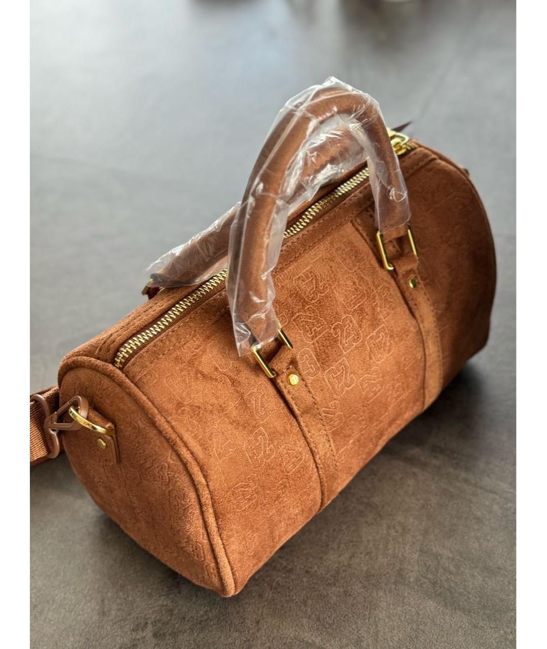 JORDAN Коричневая сумка с короткими ручками, фото 8