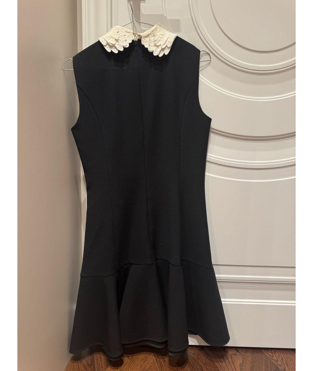 RED VALENTINO Черное хлопковое вечернее платье, фото 2