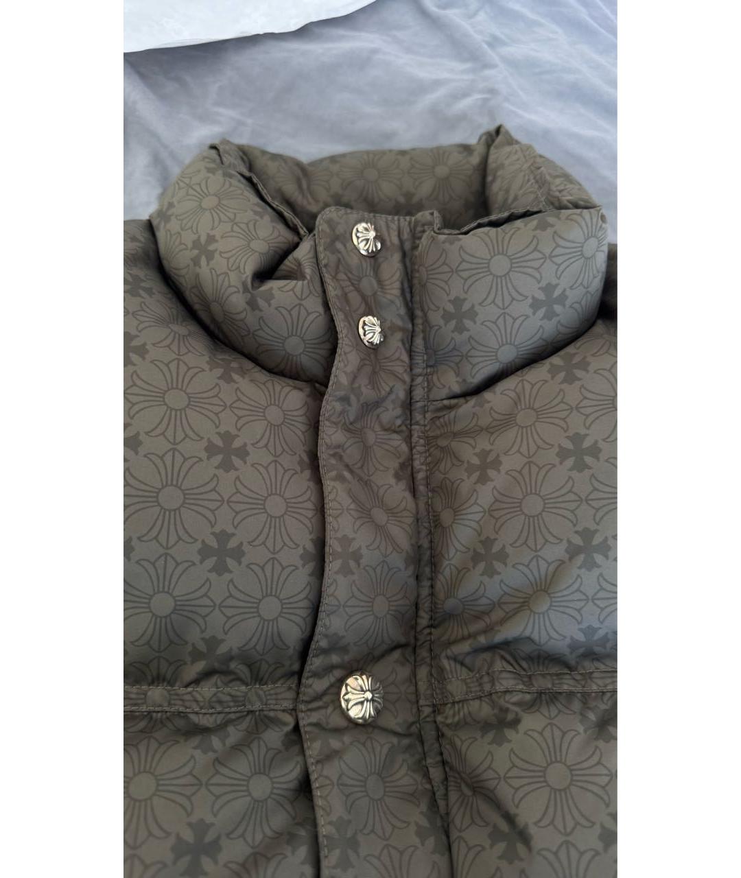 CHROME HEARTS Хаки полиэстеровый жилет, фото 4