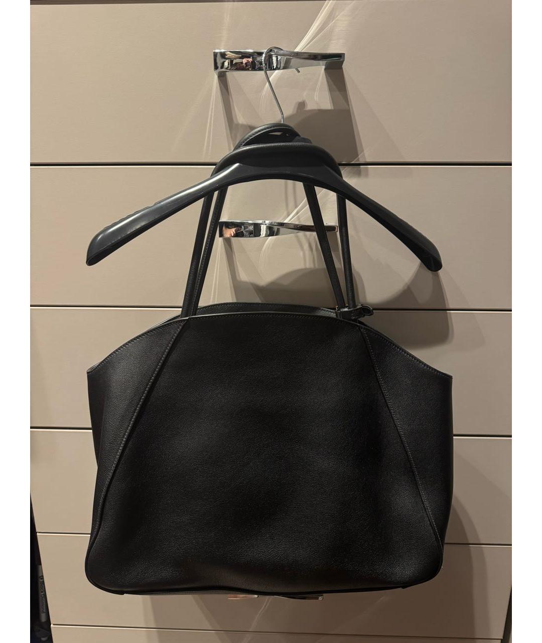 PRADA Черная кожаная сумка тоут, фото 3