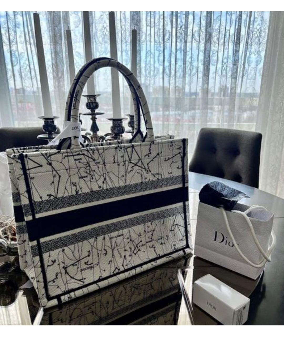 CHRISTIAN DIOR Мульти хлопковая сумка тоут, фото 2