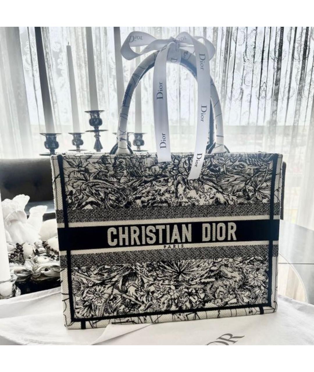 CHRISTIAN DIOR Мульти хлопковая сумка тоут, фото 7