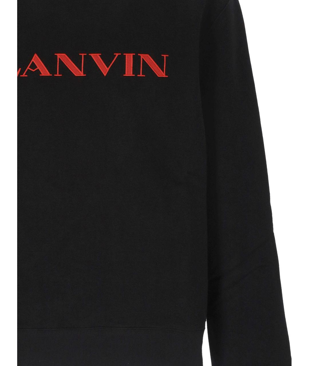 LANVIN Черный хлопковый джемпер / свитер, фото 2