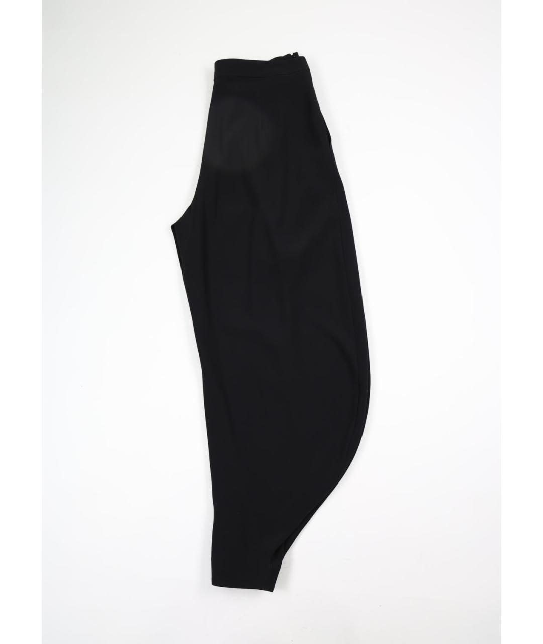 RALPH LAUREN Черные вискозные прямые брюки, фото 2