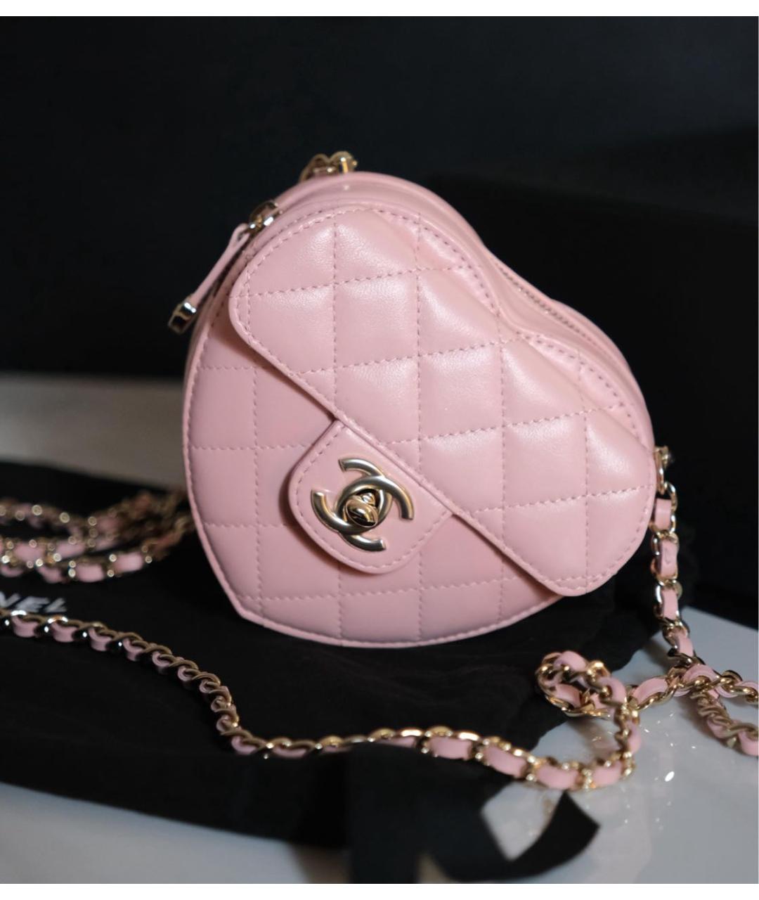 CHANEL Розовая кожаная поясная сумка, фото 5
