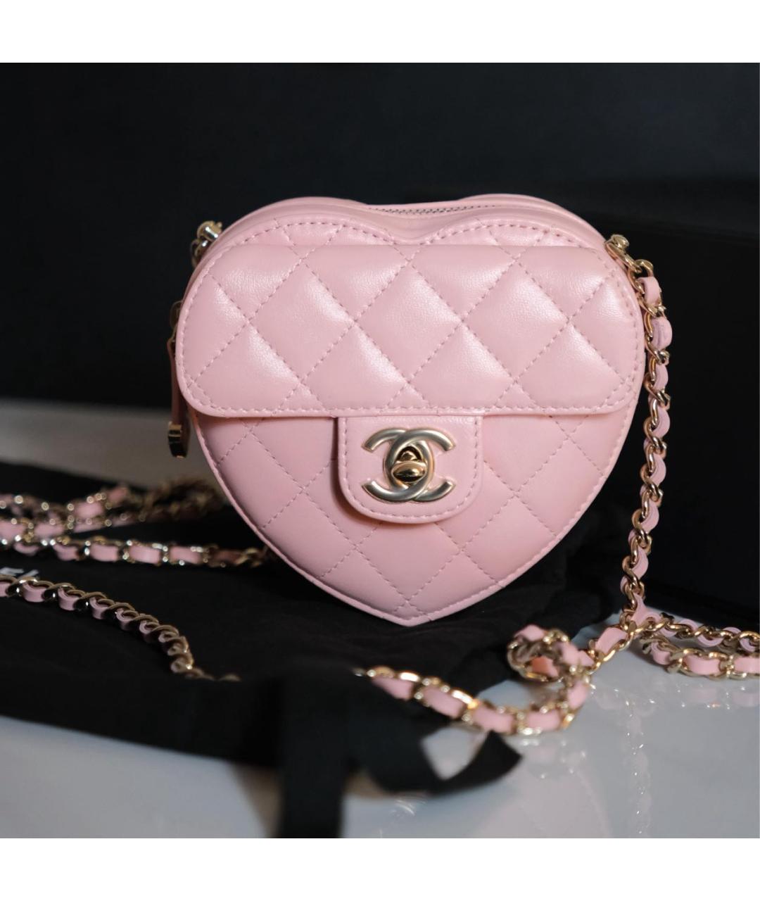 CHANEL Розовая кожаная поясная сумка, фото 3