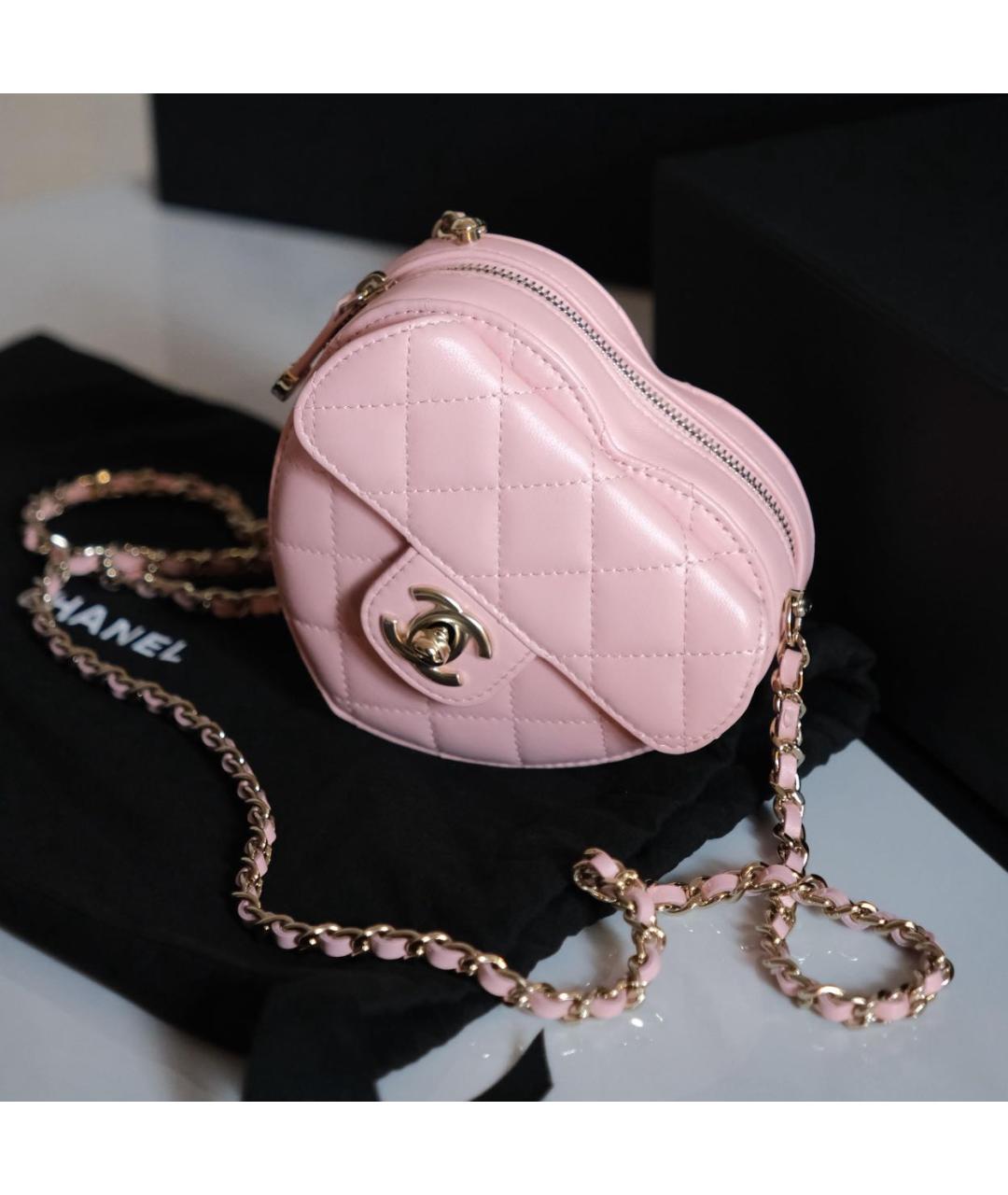 CHANEL Розовая кожаная поясная сумка, фото 2