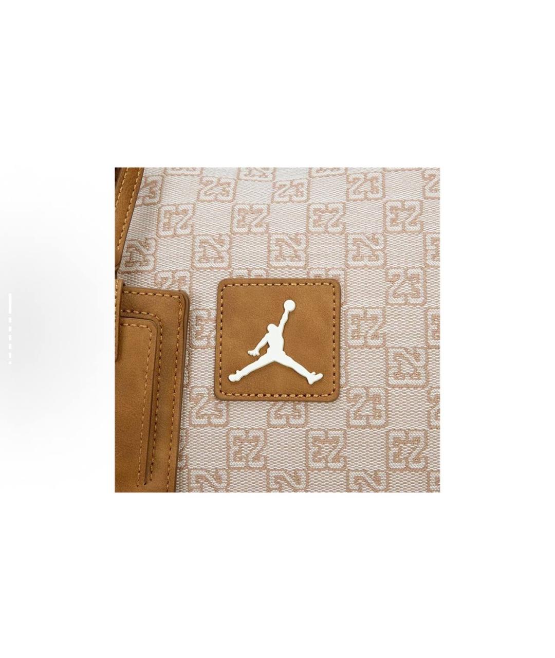 JORDAN Бежевая дорожная/спортивная сумка, фото 2