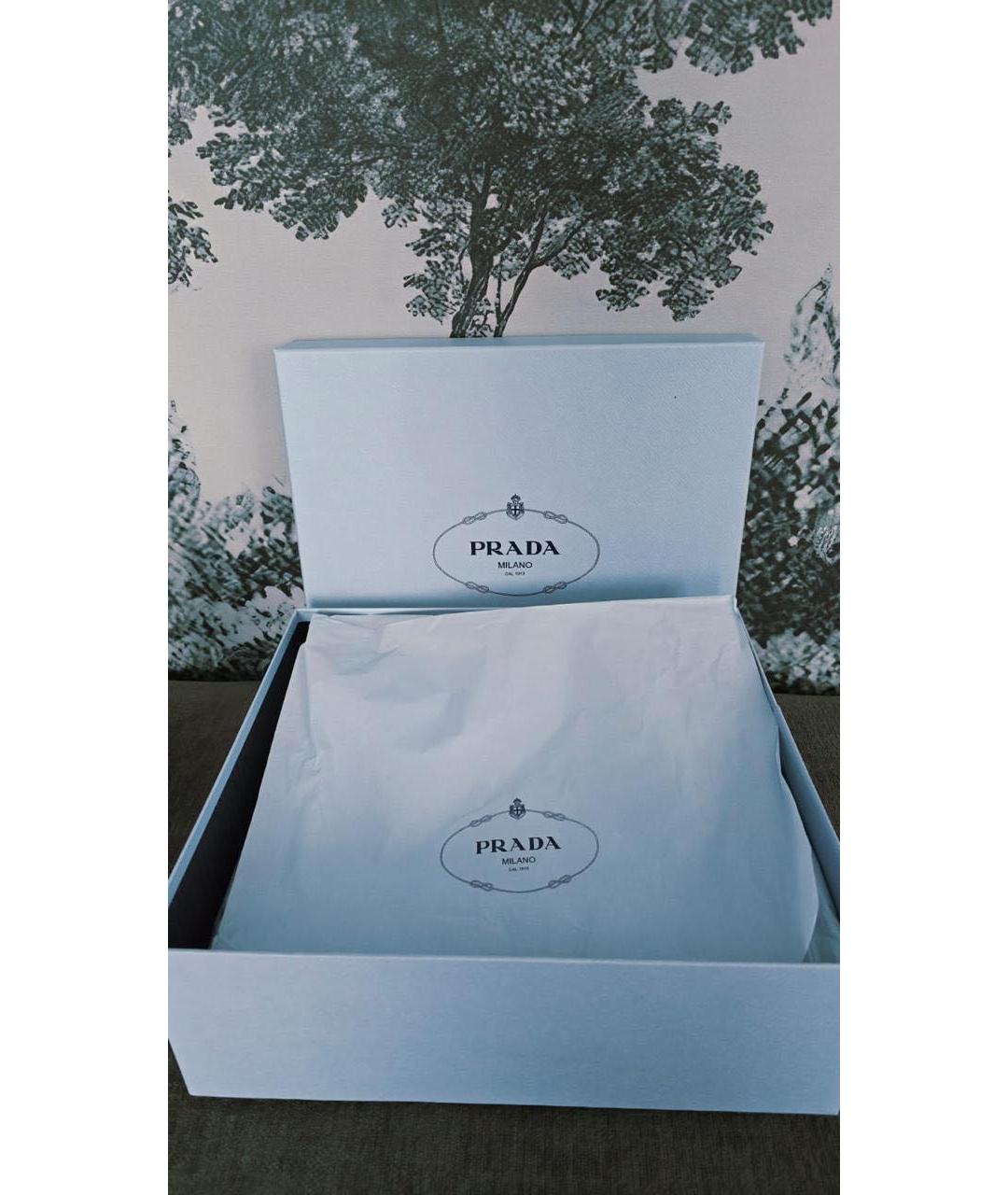 PRADA Черные кожаные ботинки, фото 3