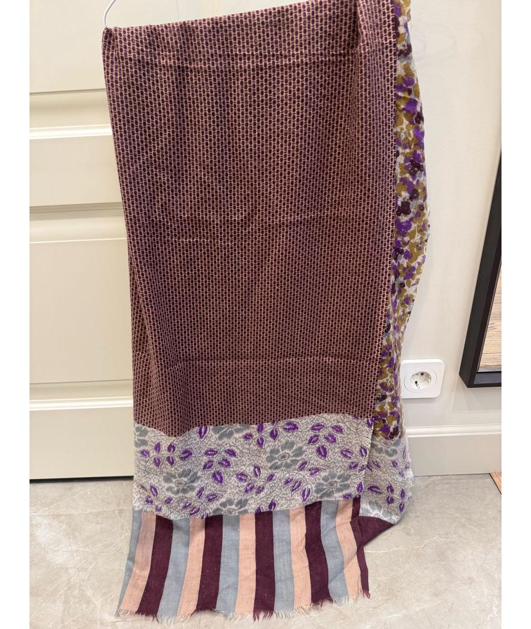 ETRO Фиолетовый кашемировый платок, фото 2