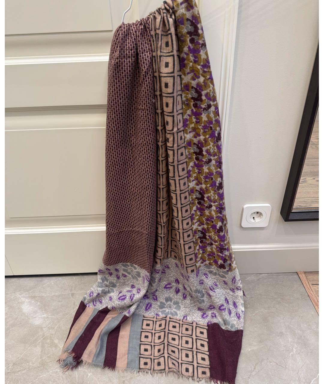 ETRO Фиолетовый кашемировый платок, фото 3