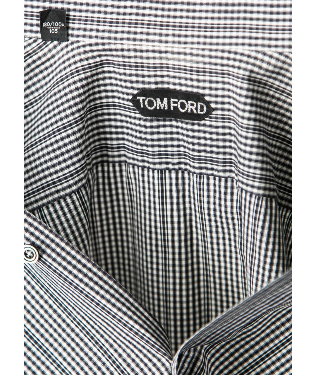 TOM FORD Серая хлопковая кэжуал рубашка, фото 7