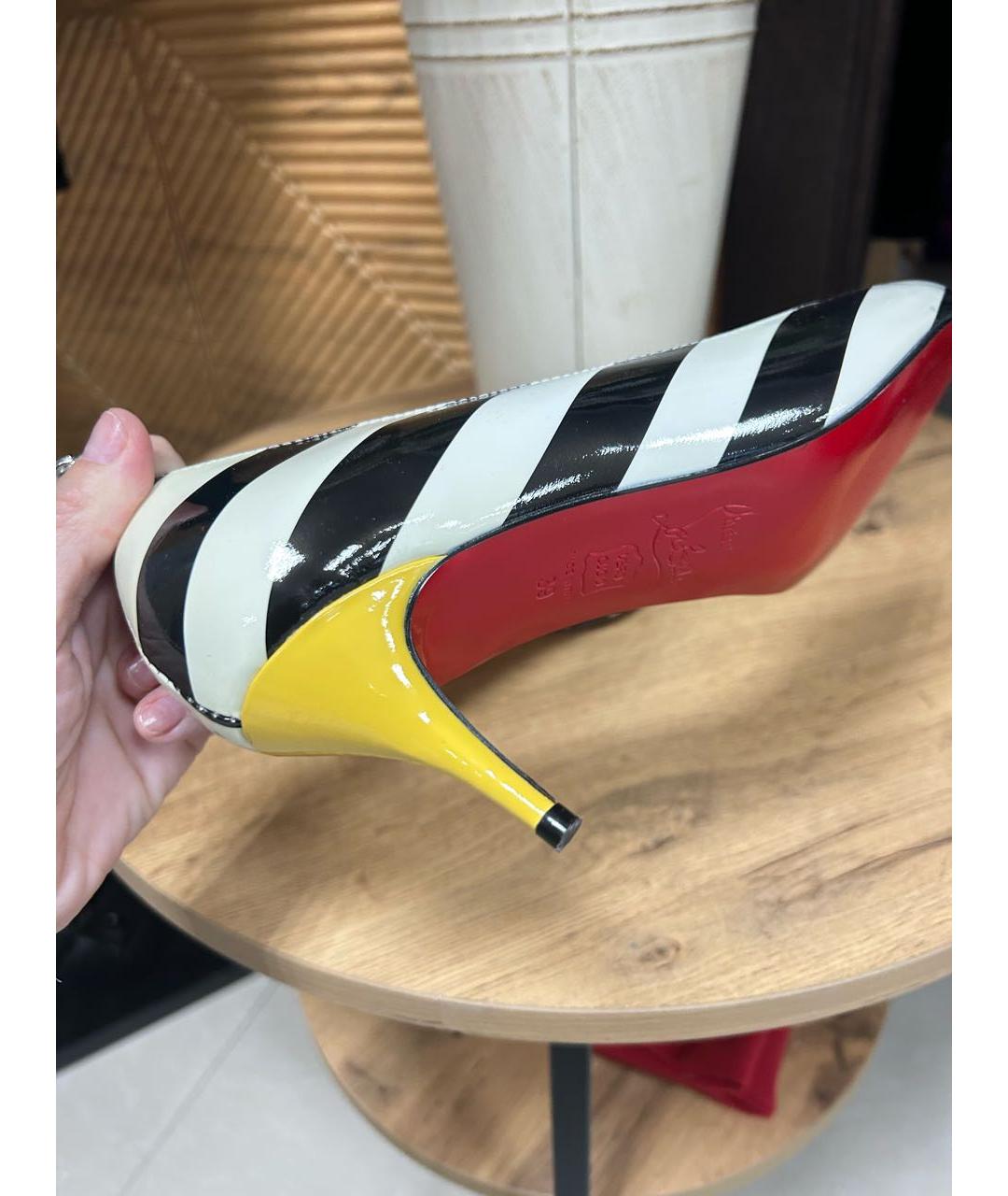 CHRISTIAN LOUBOUTIN Мульти кожаные туфли, фото 6