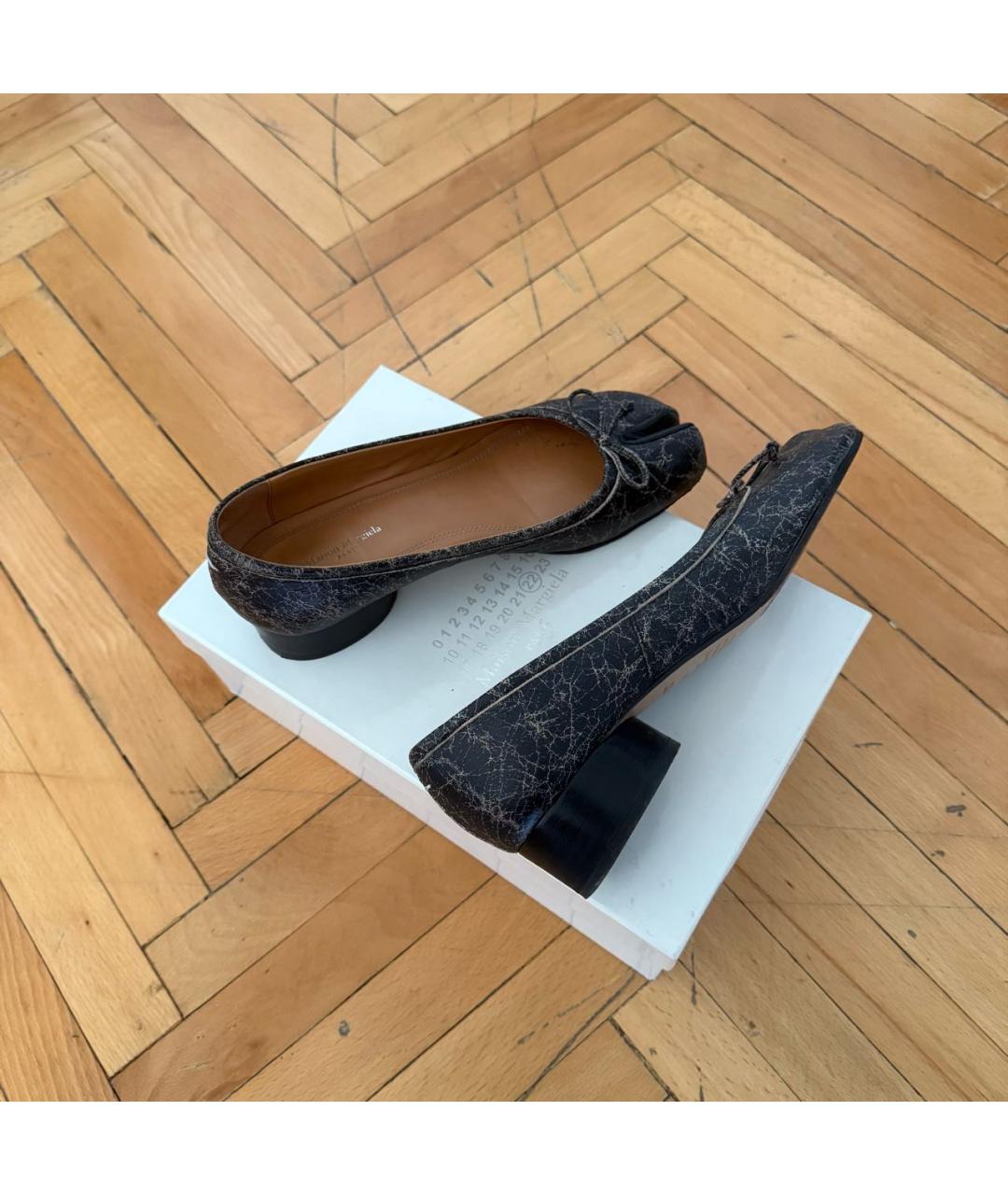 MAISON MARGIELA Коричневые кожаные туфли, фото 5