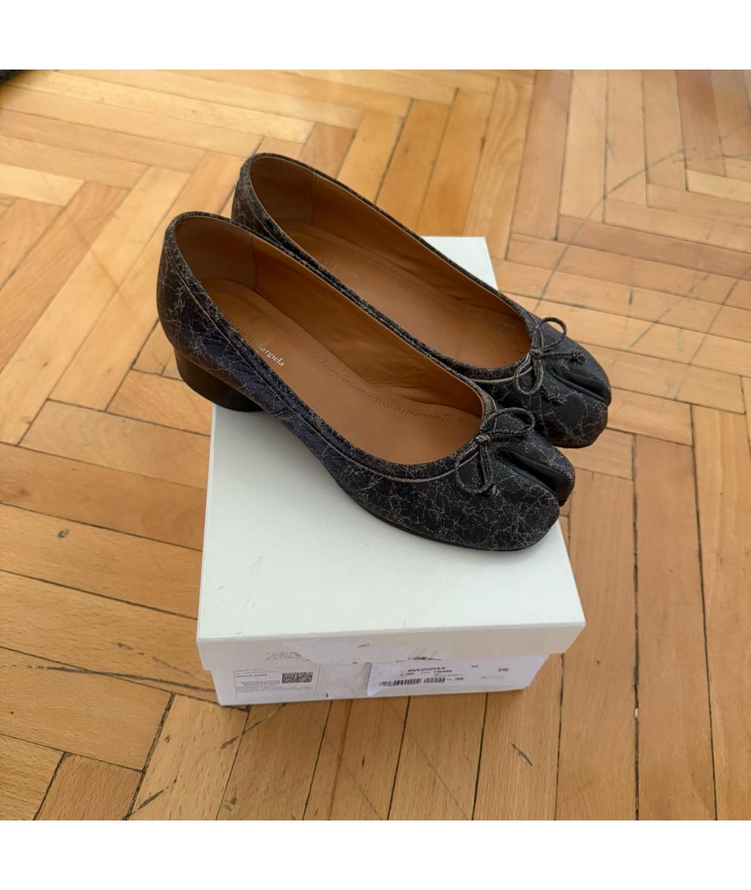 MAISON MARGIELA Коричневые кожаные туфли, фото 7