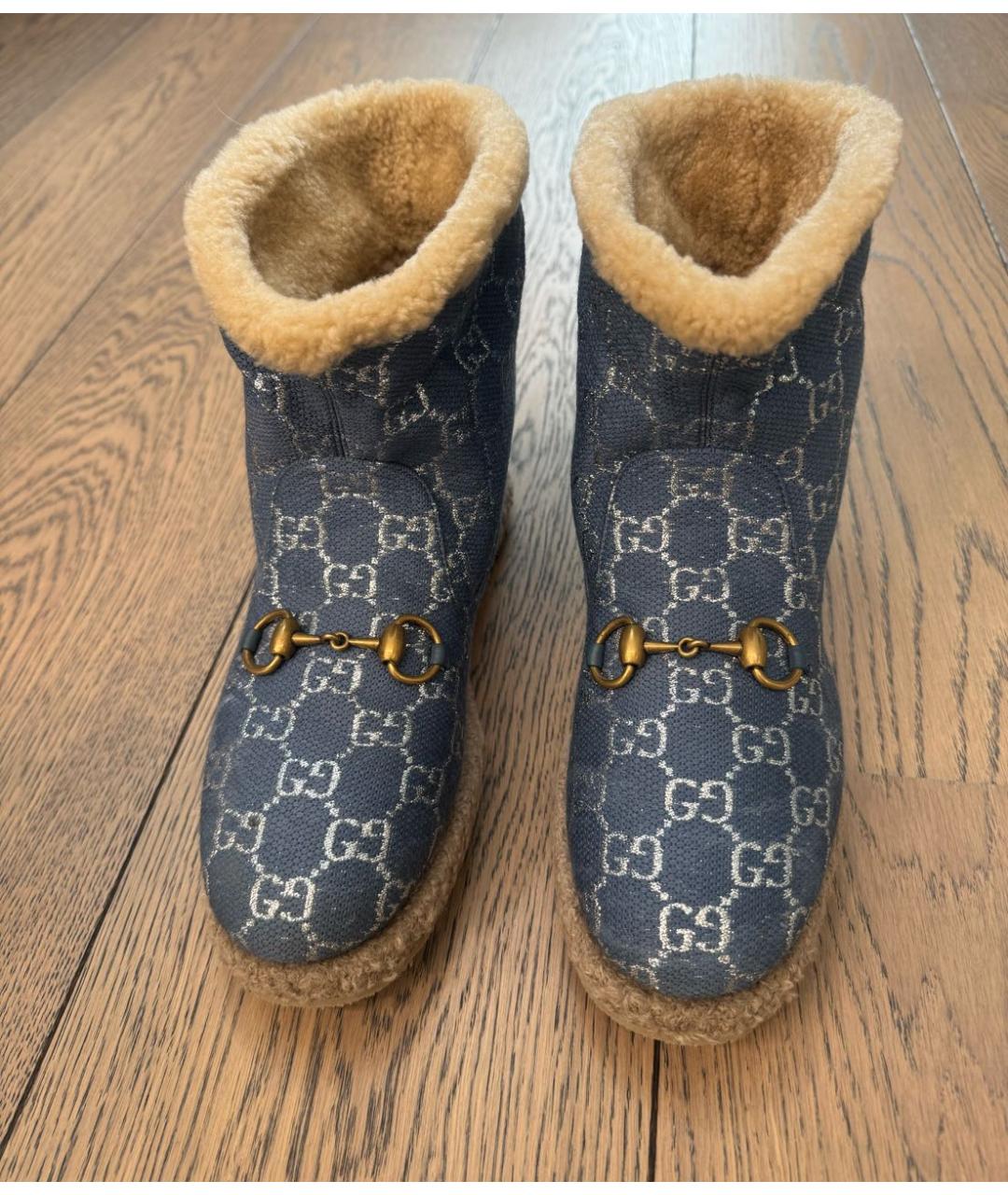 GUCCI Голубые полусапоги, фото 2