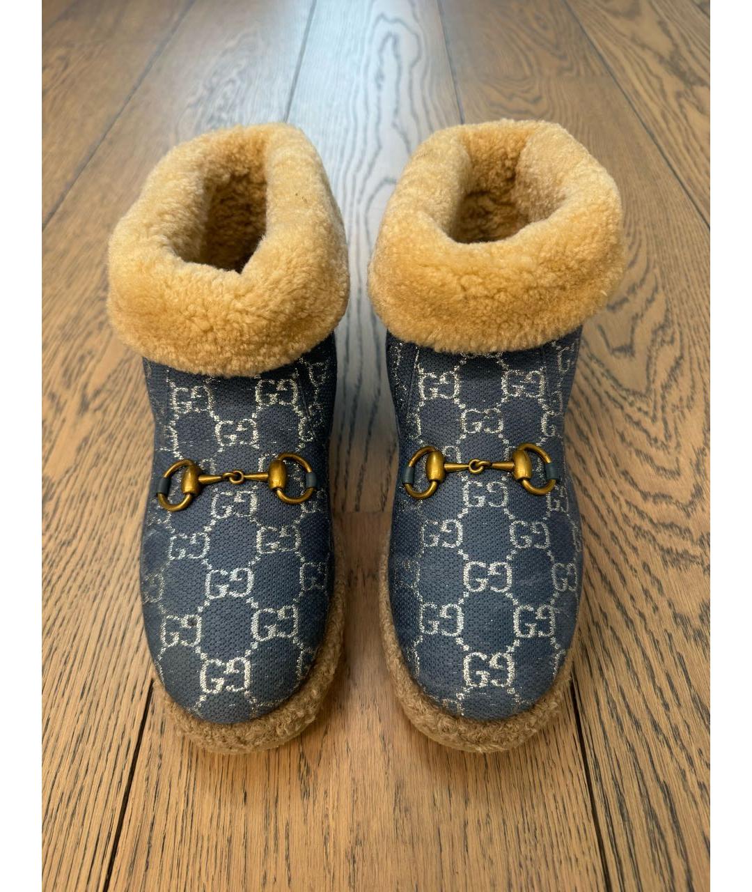 GUCCI Голубые полусапоги, фото 9