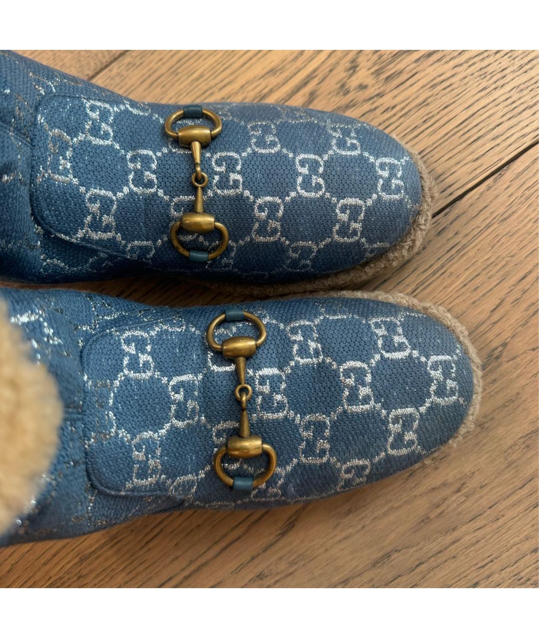 GUCCI Голубые полусапоги, фото 8