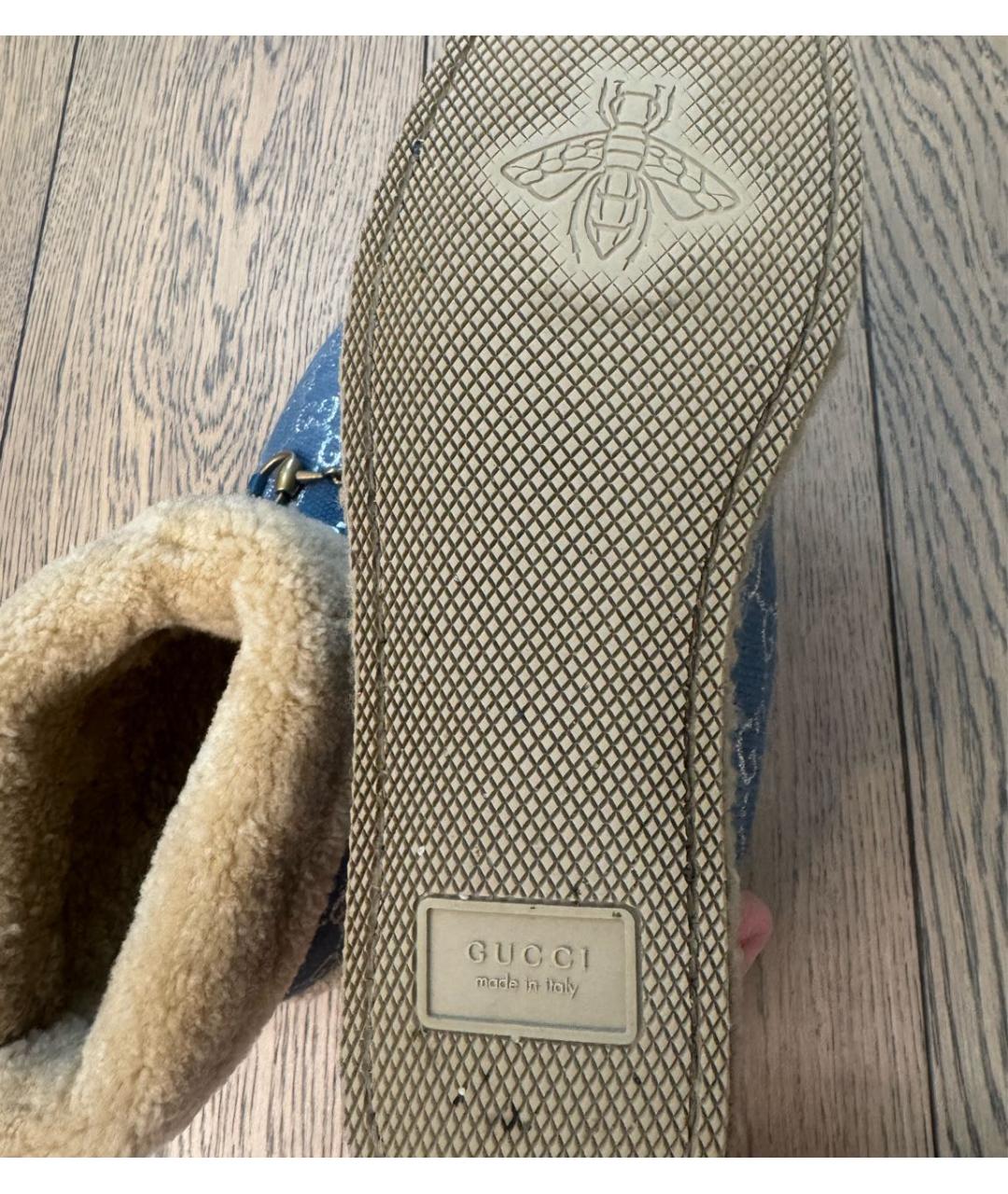 GUCCI Голубые полусапоги, фото 5