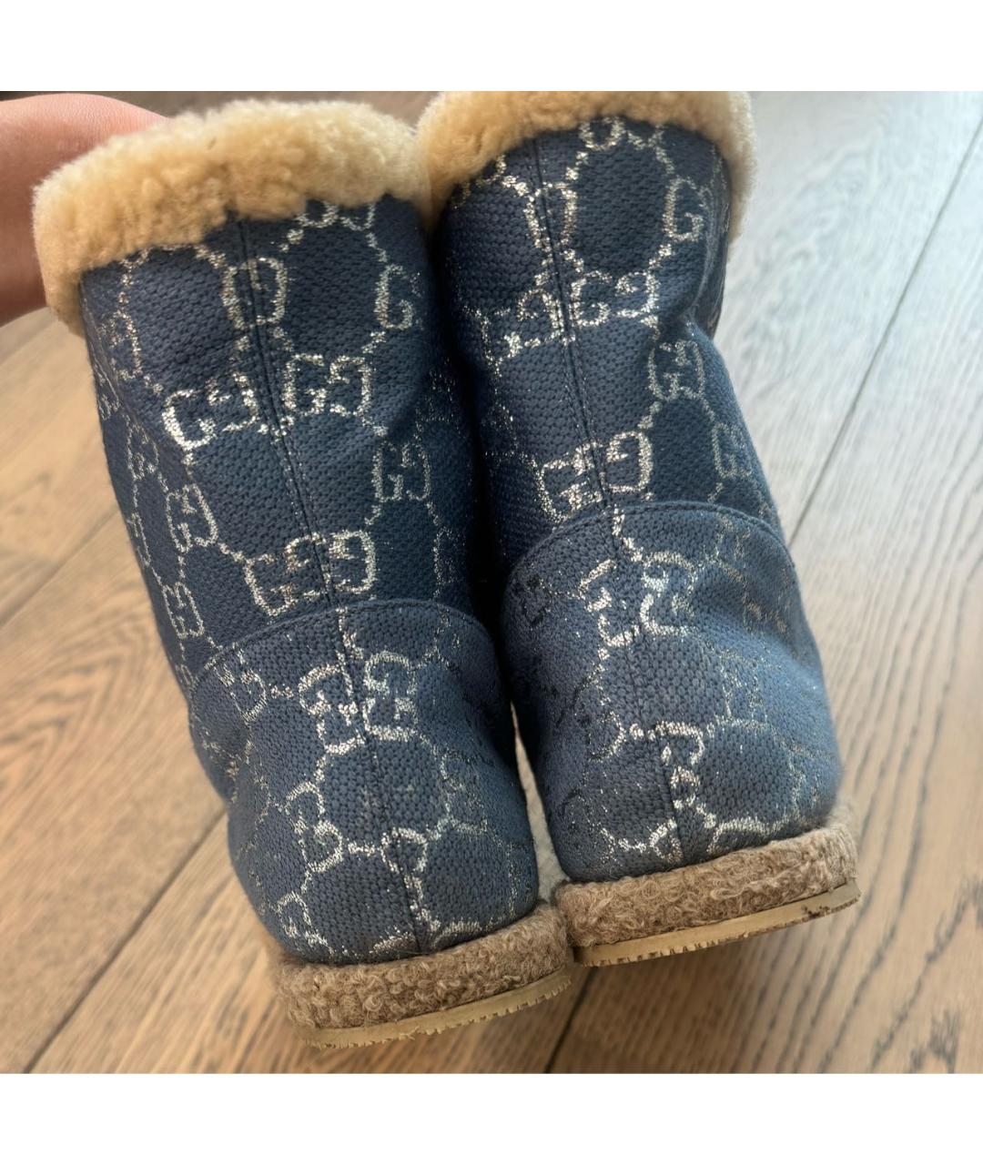 GUCCI Голубые полусапоги, фото 7