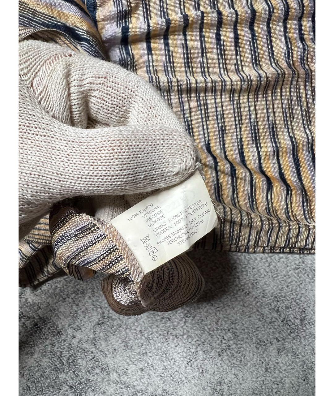 MISSONI Мульти вискозное платье, фото 7
