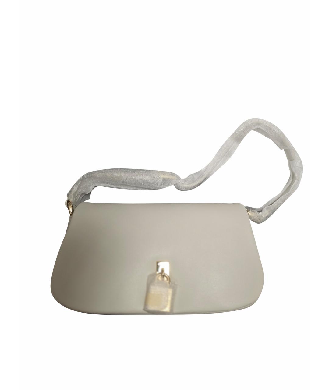 FURLA Бежевая кожаная сумка через плечо, фото 1