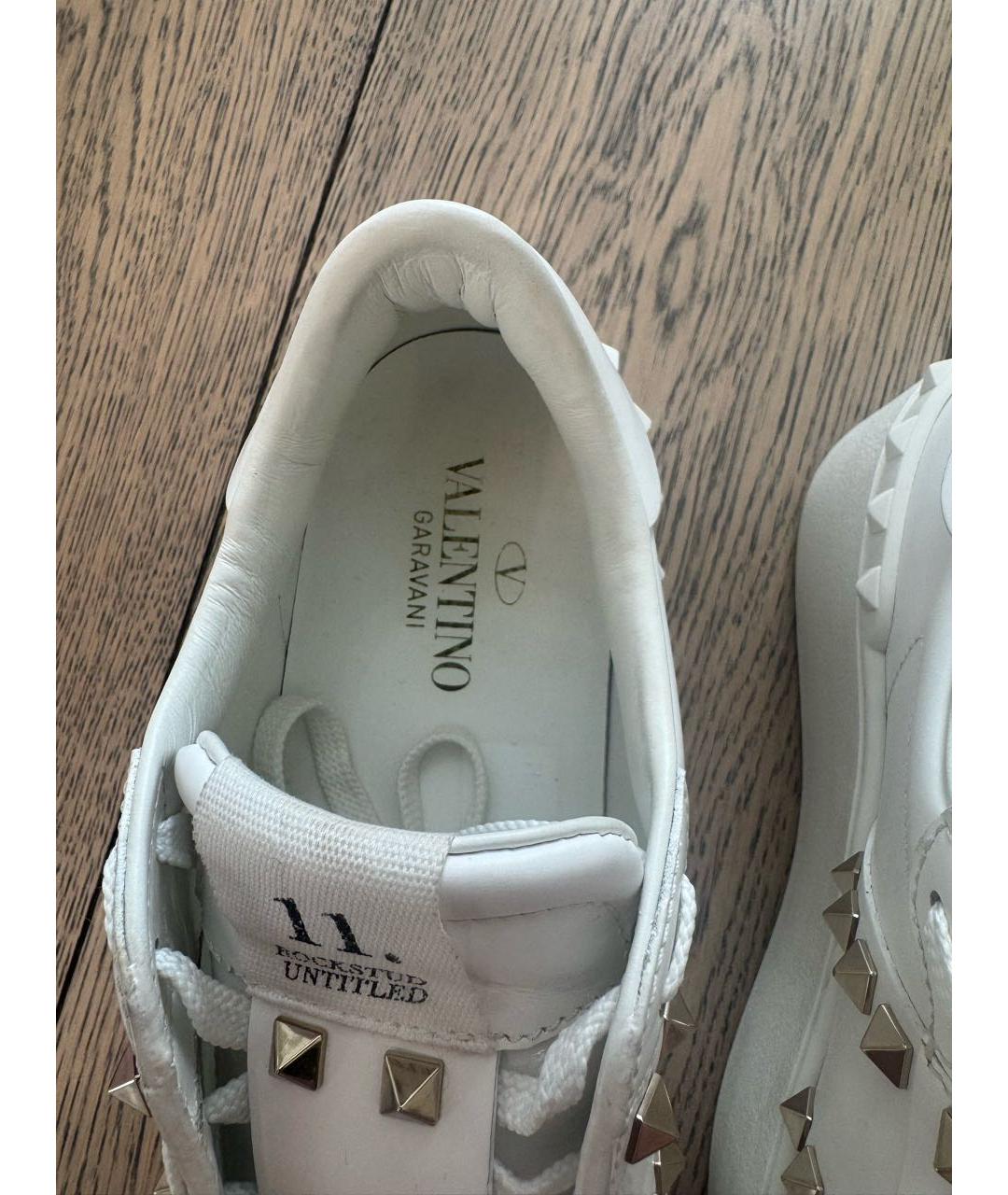 VALENTINO Белые кожаные кеды, фото 8