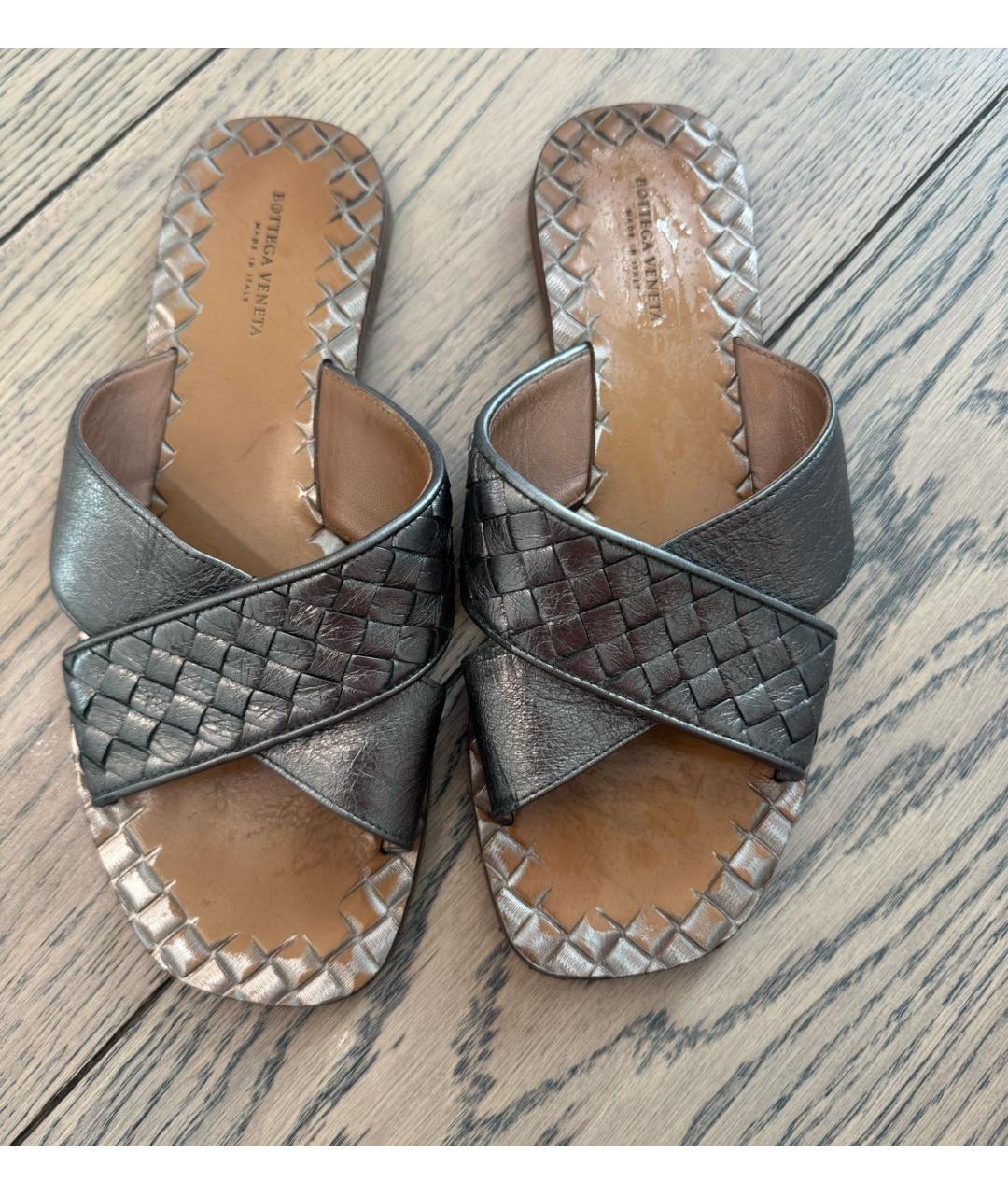 BOTTEGA VENETA Коралловые шлепанцы, фото 6