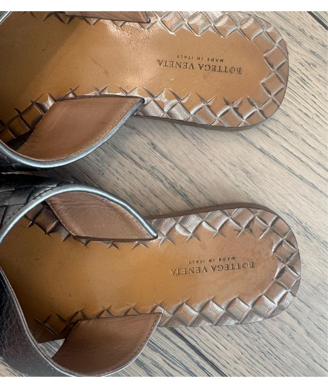 BOTTEGA VENETA Коралловые шлепанцы, фото 2