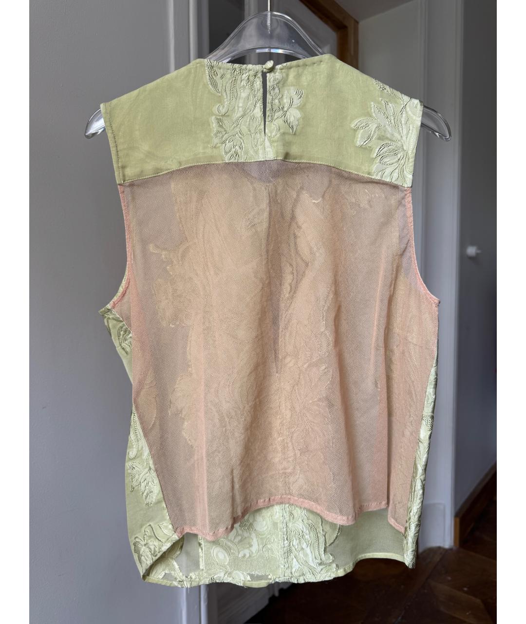 DRIES VAN NOTEN Салатовая майка, фото 3