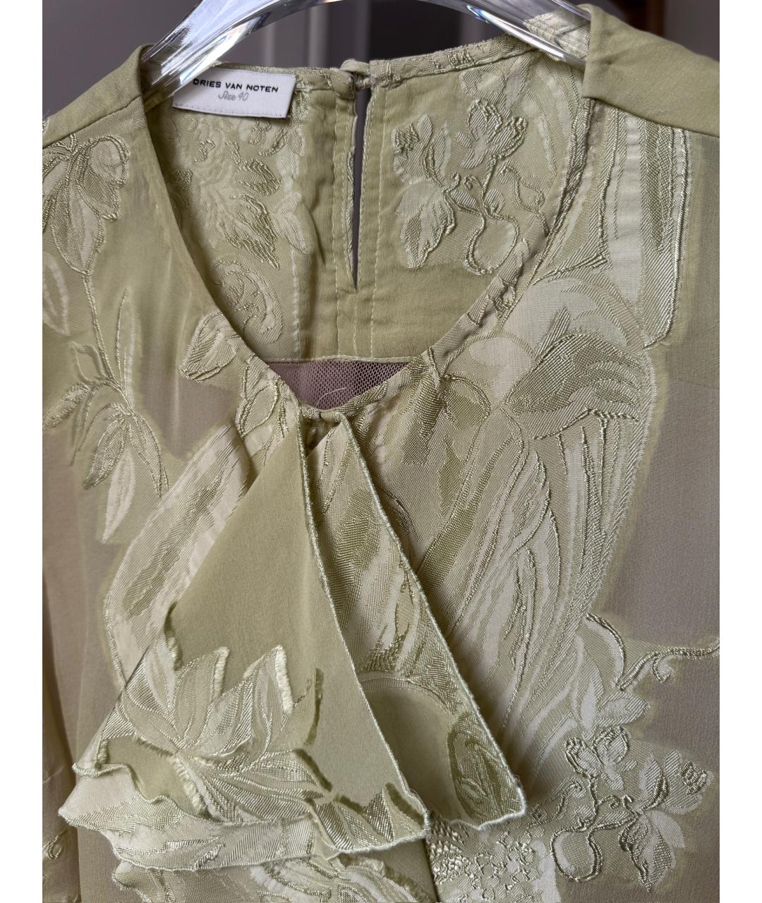 DRIES VAN NOTEN Салатовая майка, фото 4