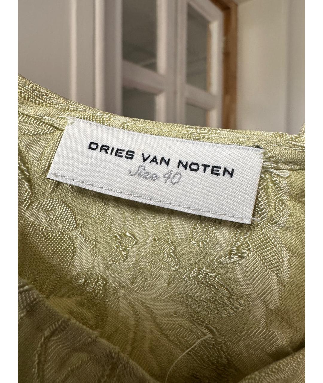 DRIES VAN NOTEN Салатовая майка, фото 7