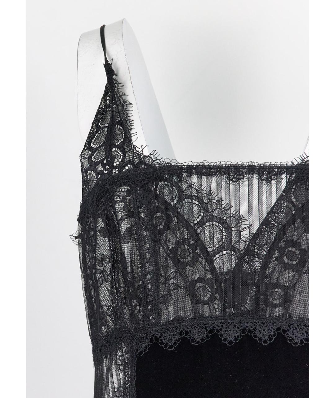 ERMANNO SCERVINO Черное вискозное коктейльное платье, фото 2