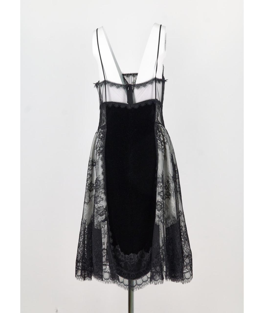 ERMANNO SCERVINO Черное вискозное коктейльное платье, фото 4