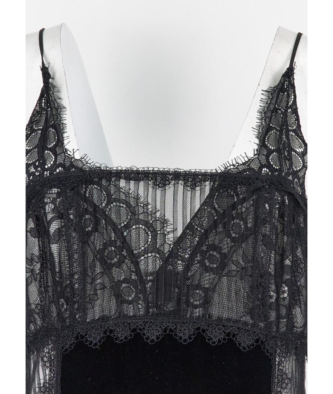 ERMANNO SCERVINO Черное вискозное коктейльное платье, фото 3