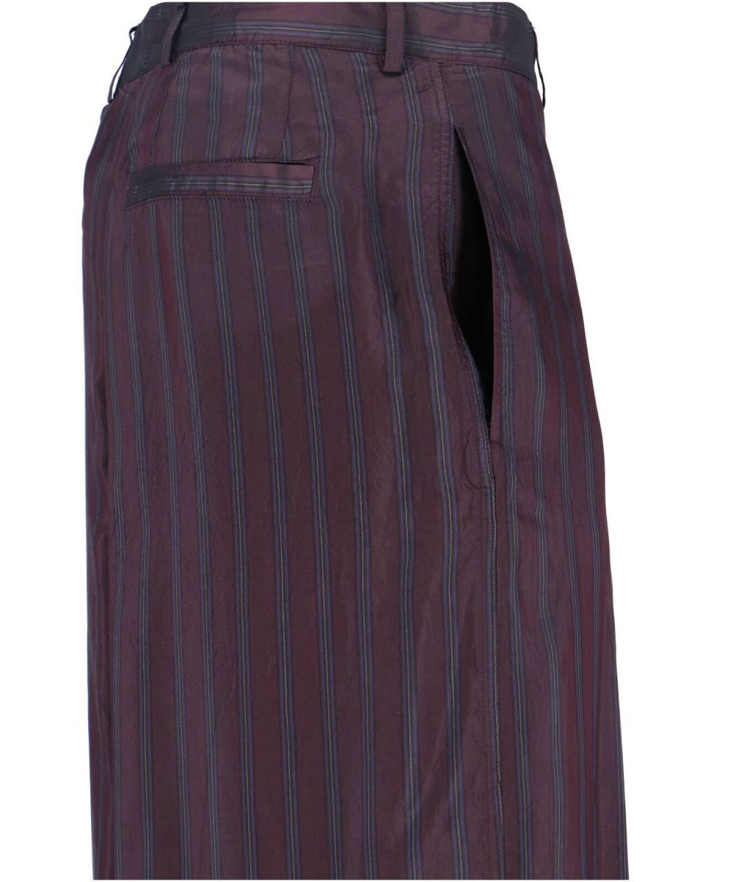 DRIES VAN NOTEN Мульти вискозные прямые брюки, фото 4