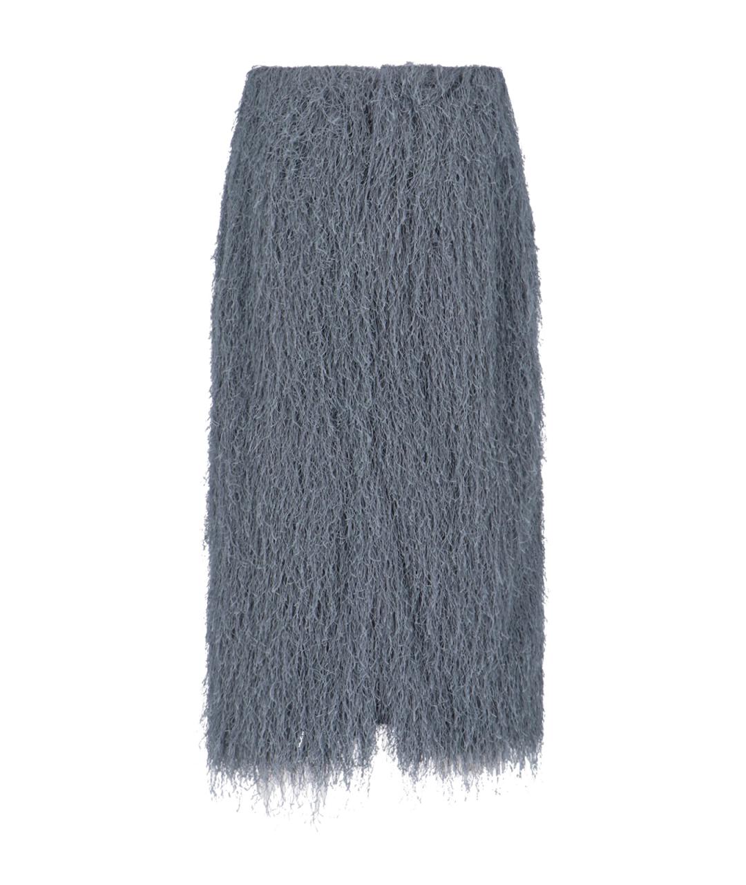 DRIES VAN NOTEN Серая полиэстеровая юбка миди, фото 2