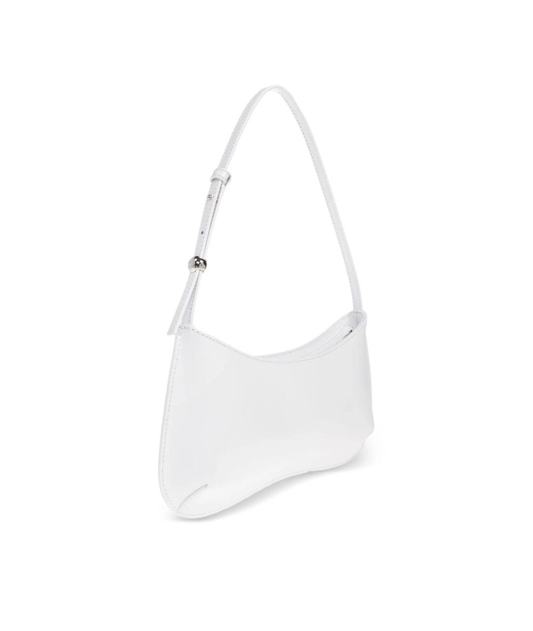 JACQUEMUS Белая кожаная сумка с короткими ручками, фото 4