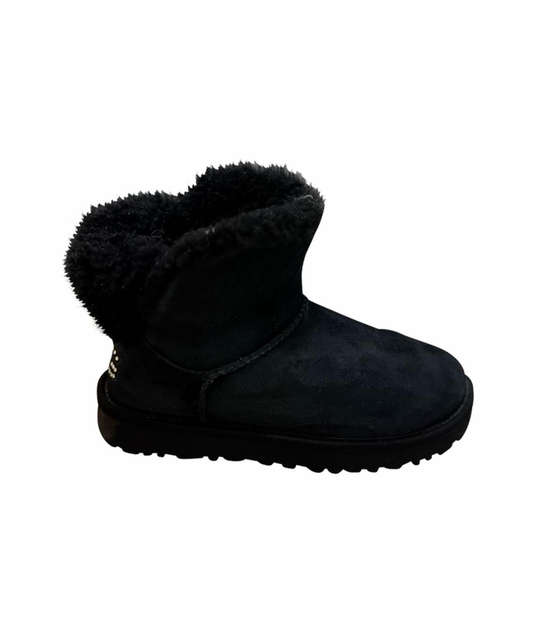 UGG AUSTRALIA Черные замшевые ботинки, фото 1